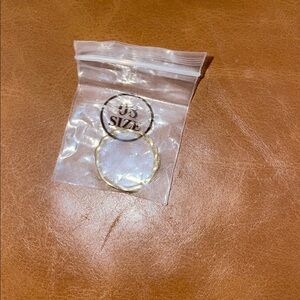 Goldtone Over 925 Ring Size 8